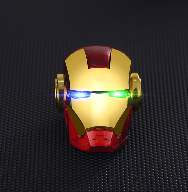 Fidget spinner Iron Man lighter, tungsten ignition rechargeable