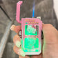 Rotatable decompression high-end windproof lighter marquee cute inflatable lighter