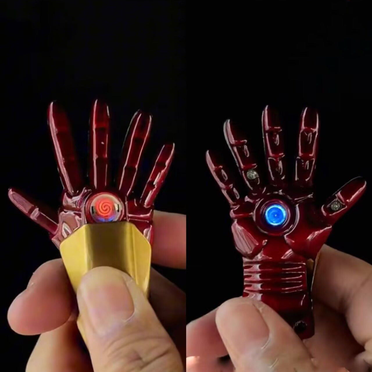 Fidget spinner Iron Man lighter, tungsten ignition rechargeable