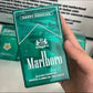 Marlboro cigarette case can hold 20 regular size, rechargeable with flash light